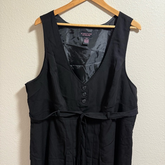 Robbie Bee Elegant Black Sleeveless Midi Dress - Size 20W - Picture 2 of 12